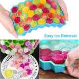 Ice Cube Trays, Easy Release Ice Cube Mould 37 Cubes per Tray for Beverages, Juice